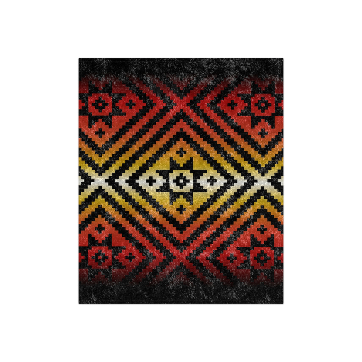 Noonday Sun Fire Color - Crushed Velvet Blanket
