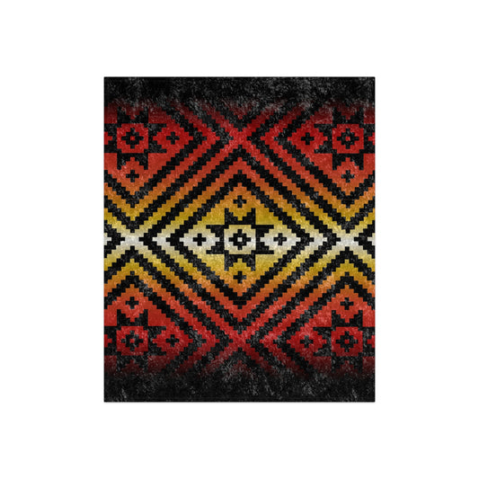 Noonday Sun Fire Color - Crushed Velvet Blanket