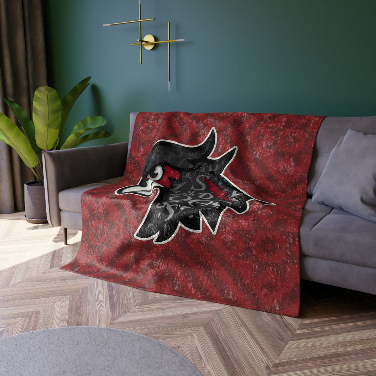 Riverhawk - Crushed Velvet Blanket