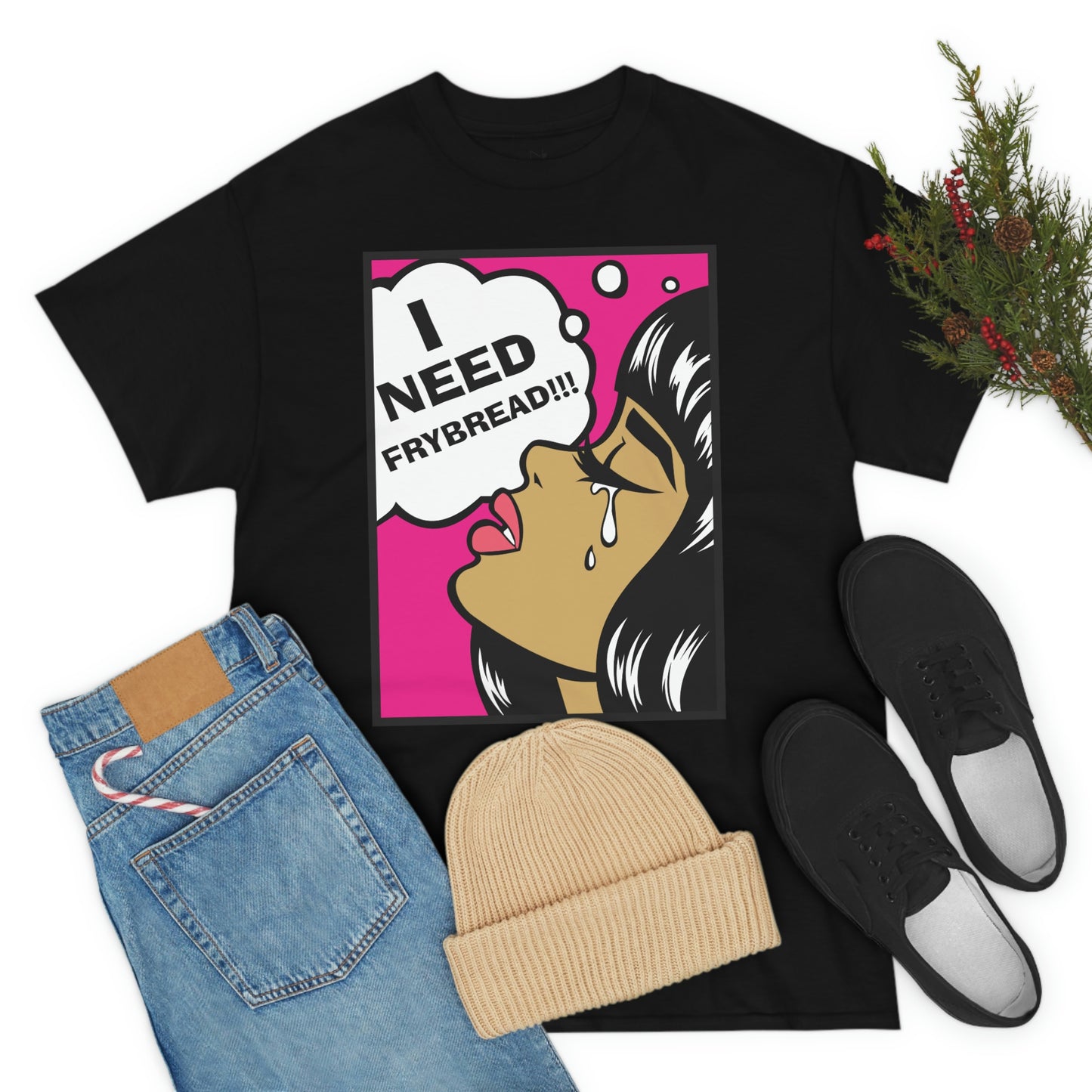 I Need Frybread Unisex Heavy Cotton Tee