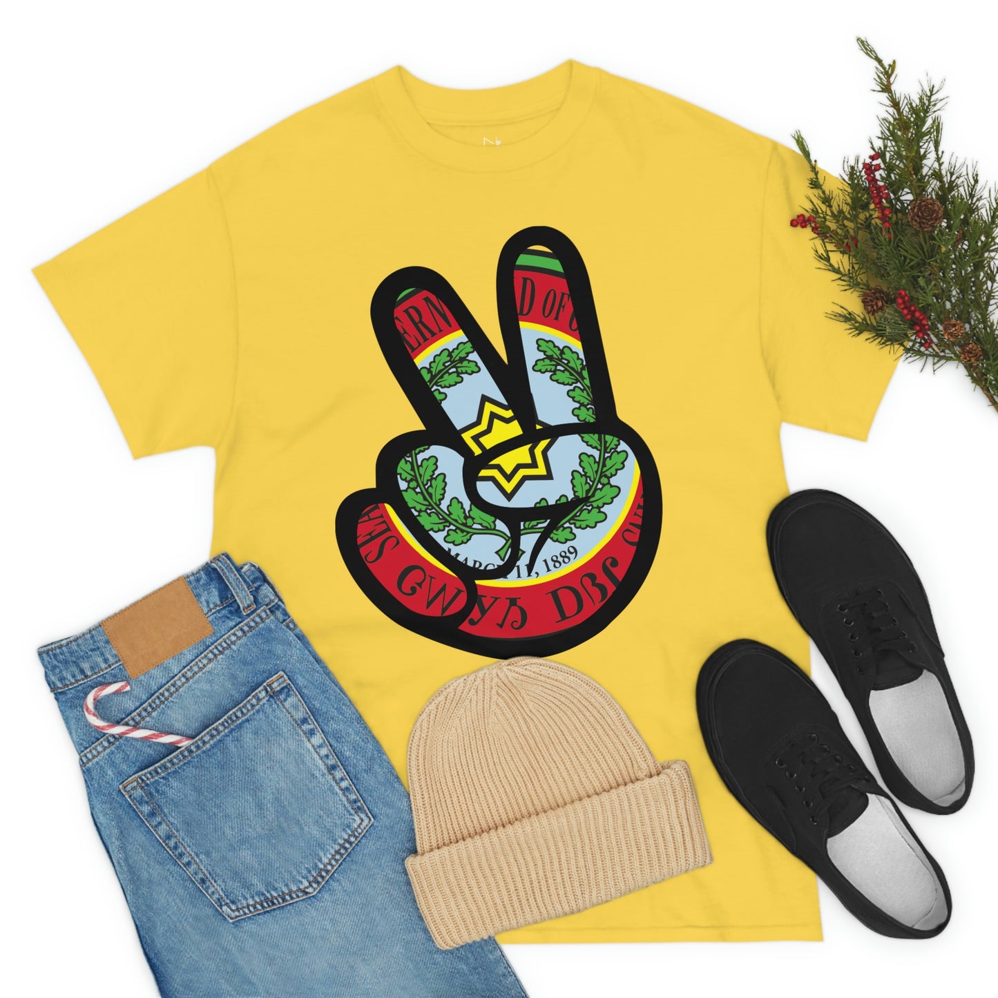 GWY Peace Unisex Heavy Cotton Tee