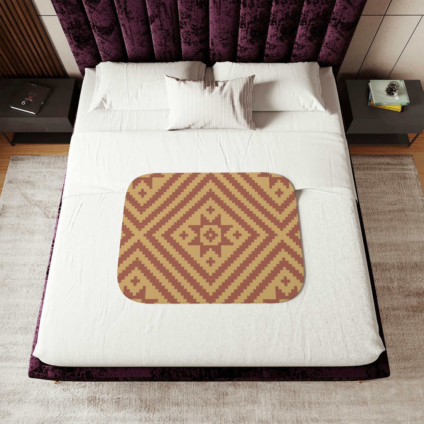 Brown Noonday Sun Sherpa Blanket