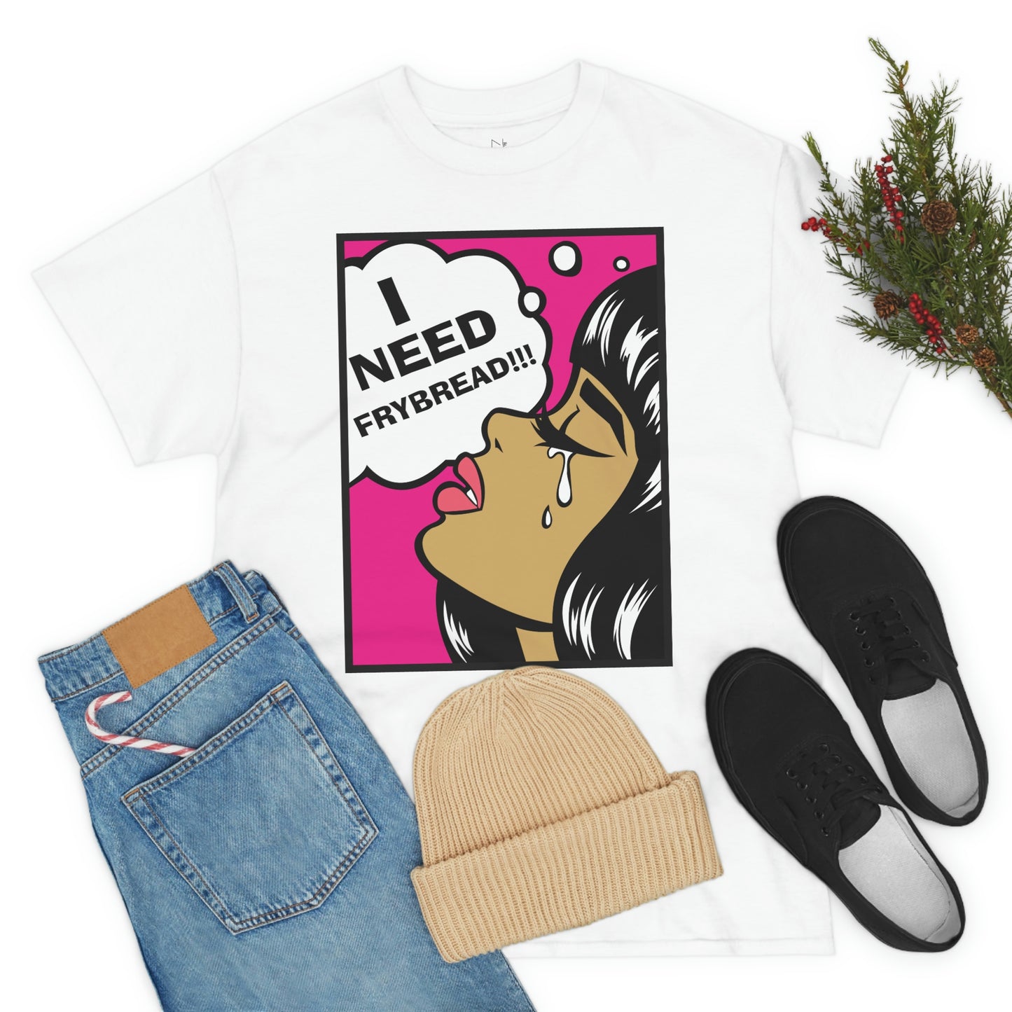 I Need Frybread Unisex Heavy Cotton Tee