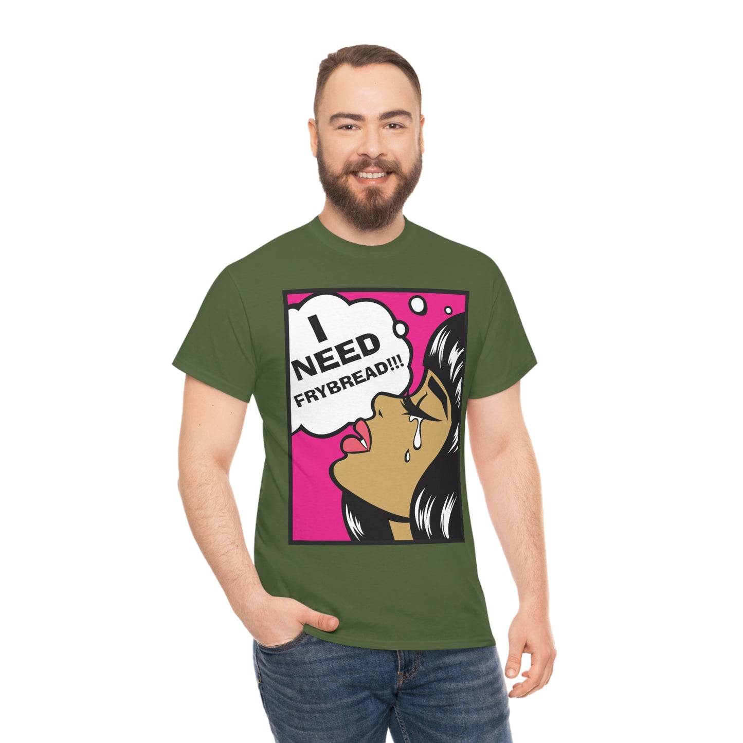 I Need Frybread Unisex Heavy Cotton Tee