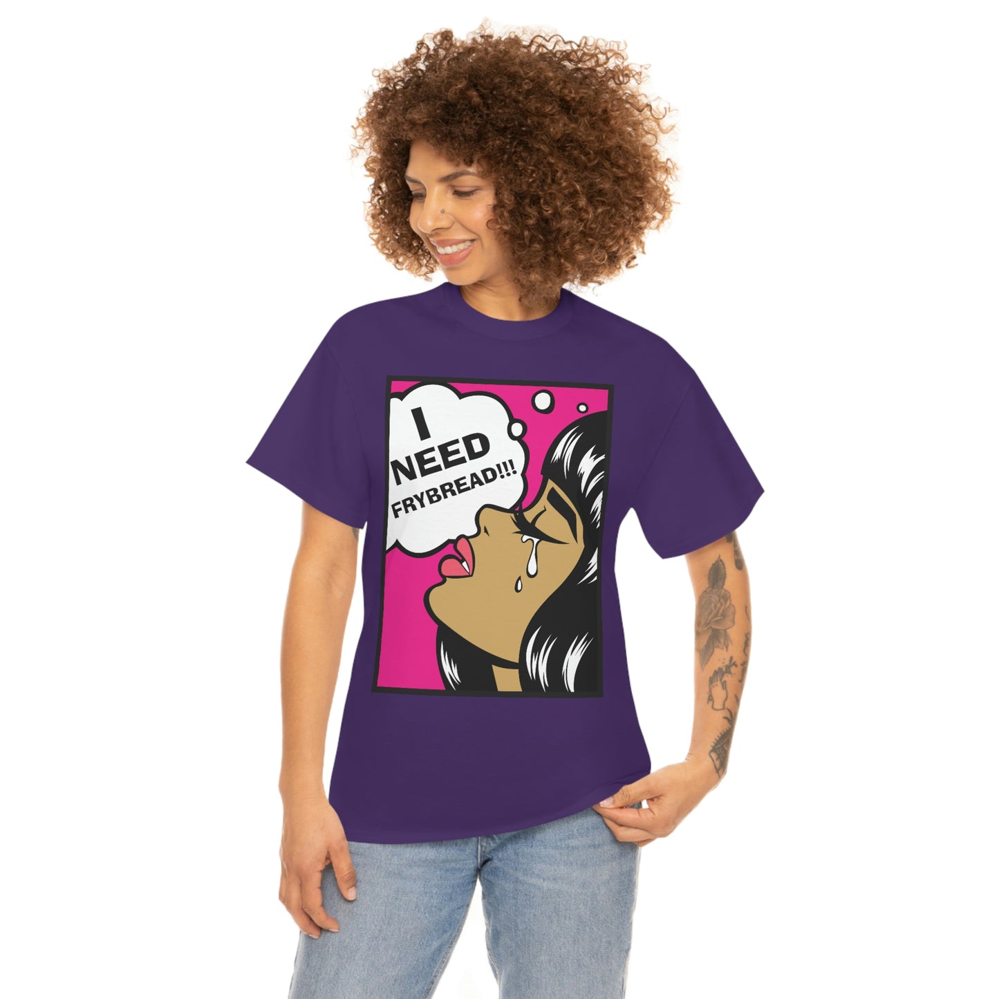I Need Frybread Unisex Heavy Cotton Tee