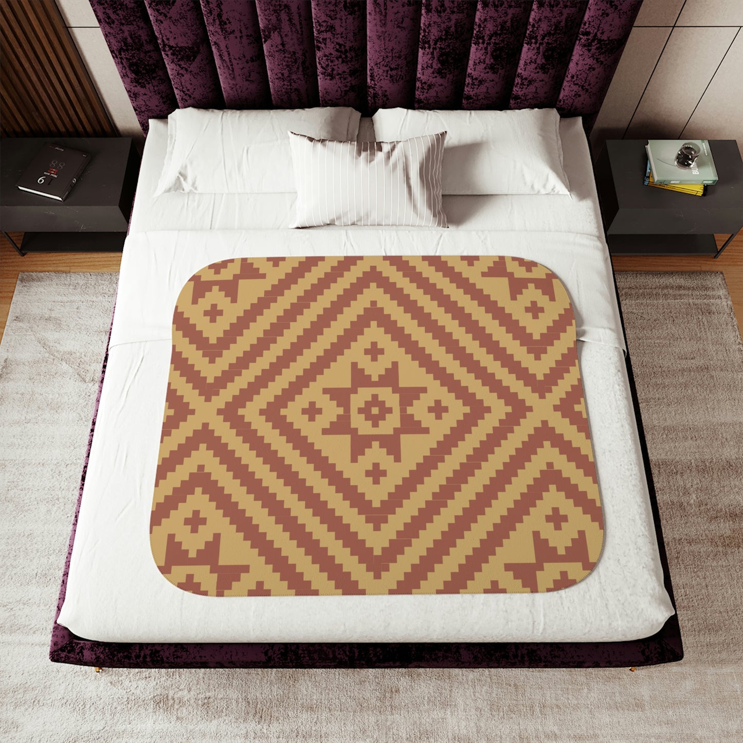Brown Noonday Sun Sherpa Blanket