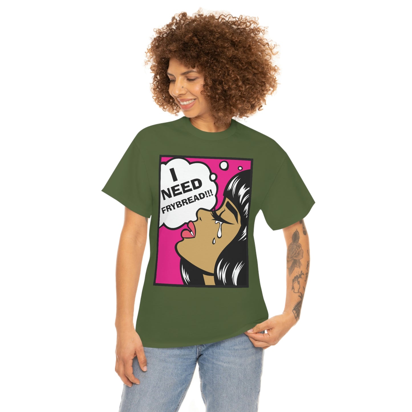 I Need Frybread Unisex Heavy Cotton Tee