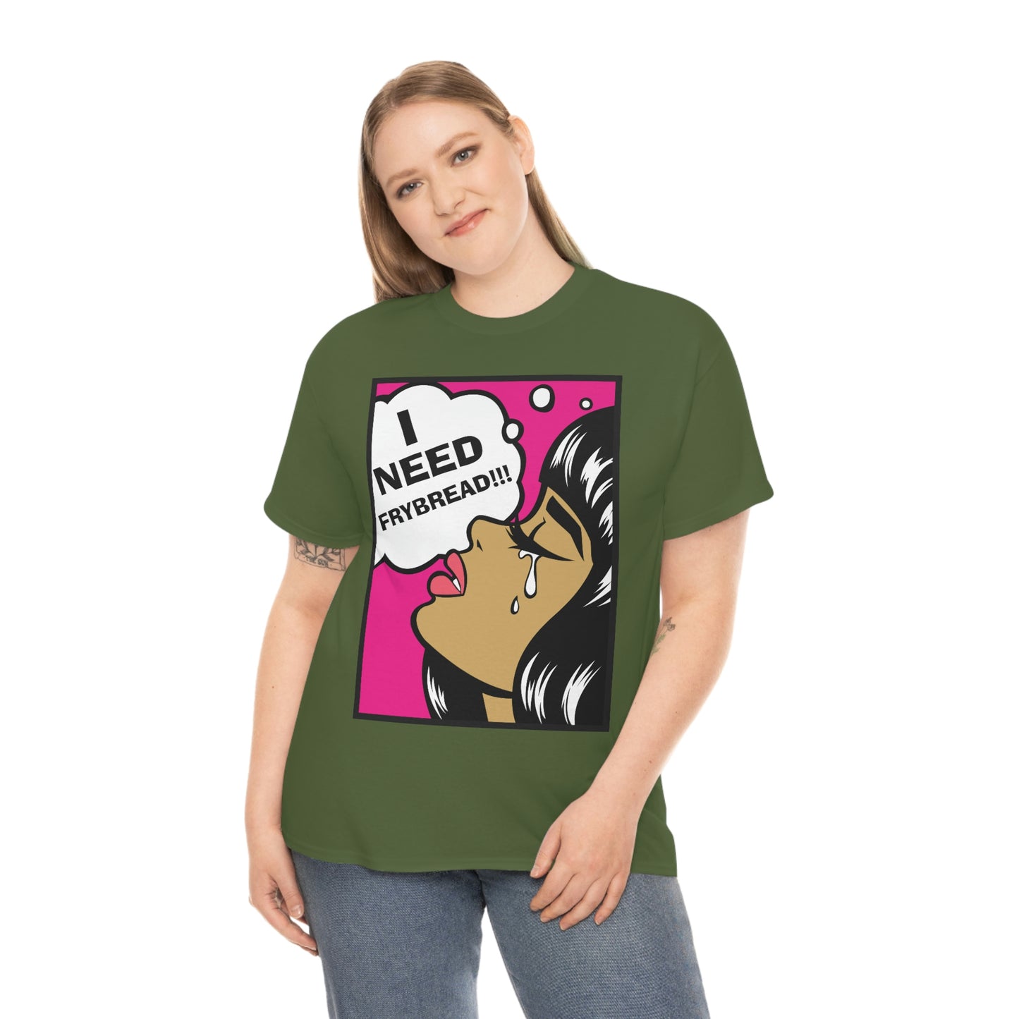 I Need Frybread Unisex Heavy Cotton Tee