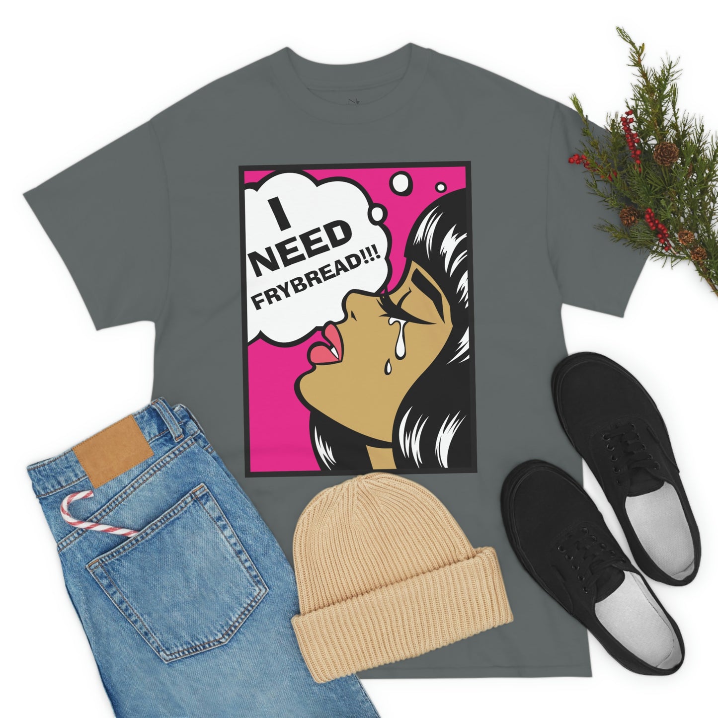 I Need Frybread Unisex Heavy Cotton Tee