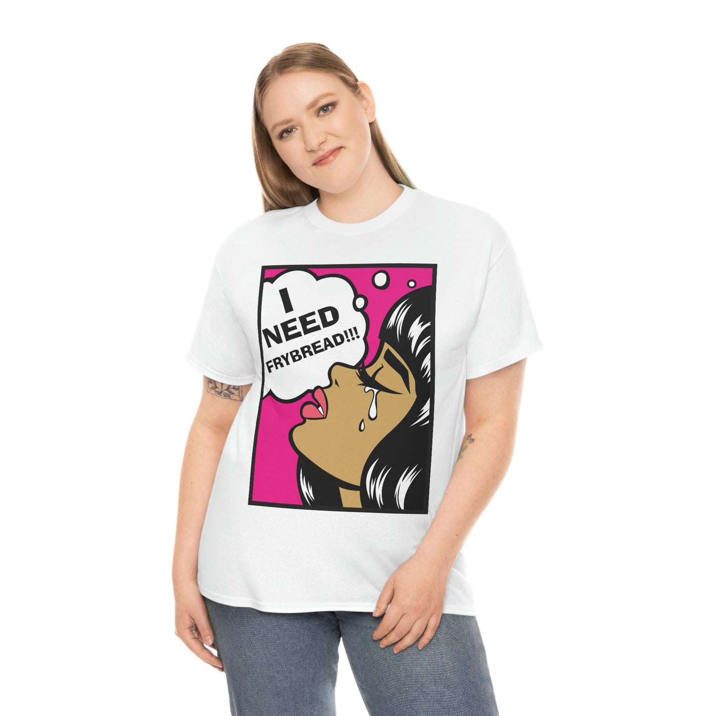 I Need Frybread Unisex Heavy Cotton Tee