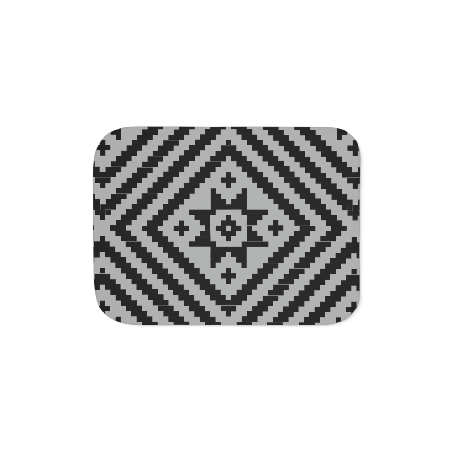 Gray Noonday Sun Sherpa Blanket