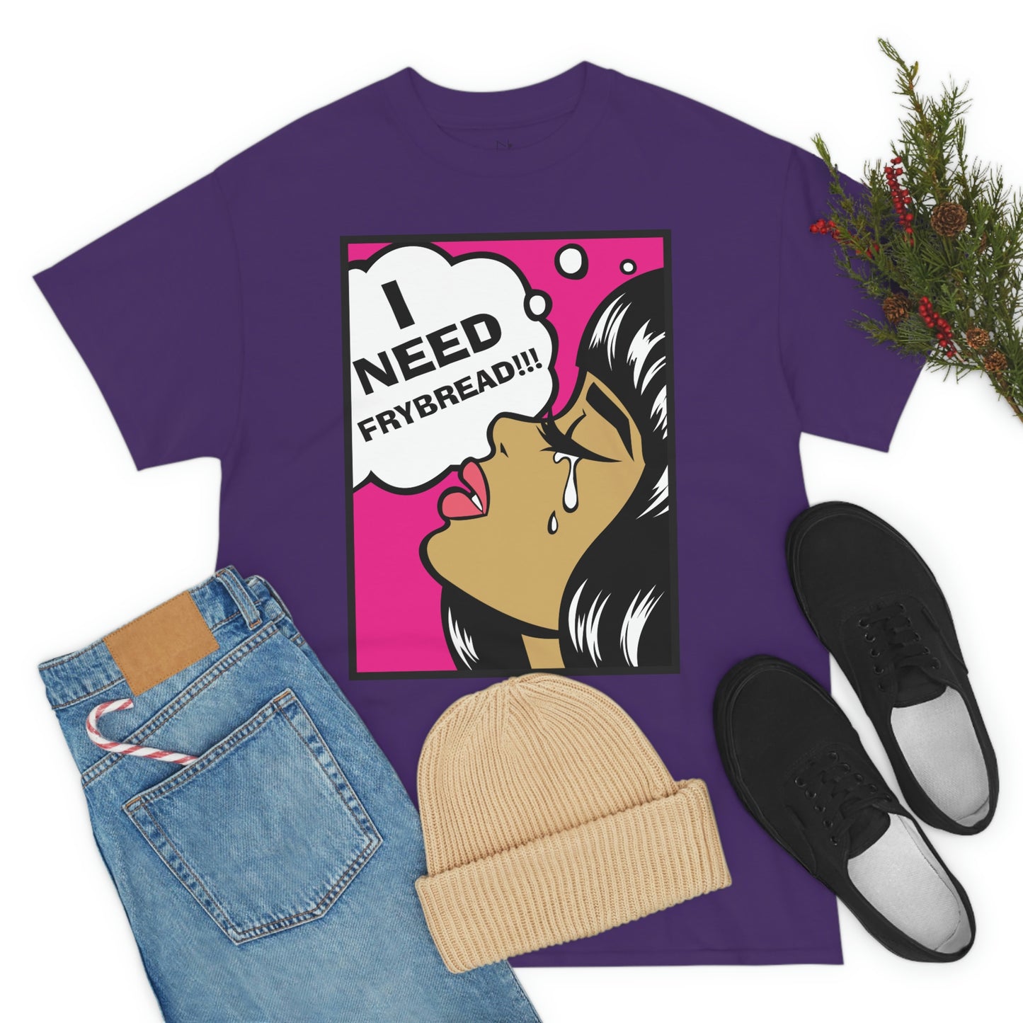 I Need Frybread Unisex Heavy Cotton Tee