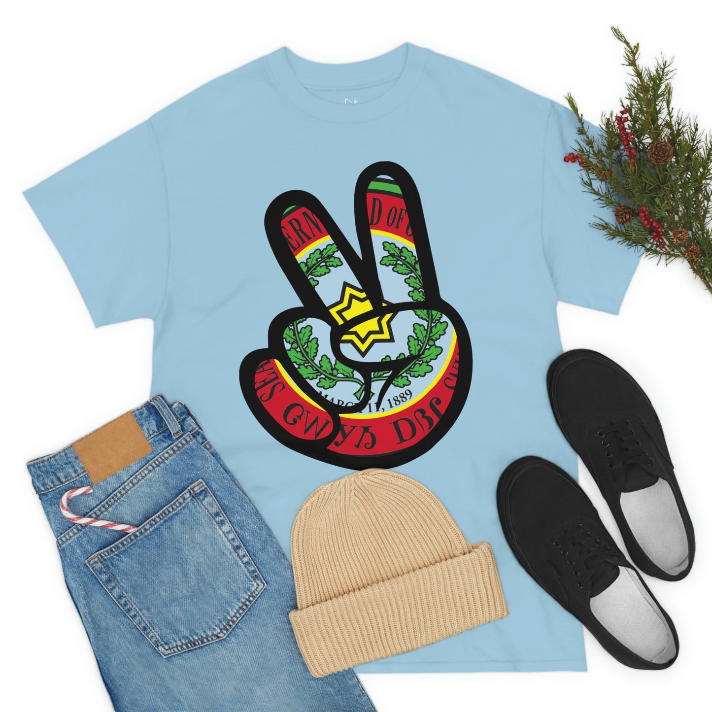 GWY Peace Unisex Heavy Cotton Tee