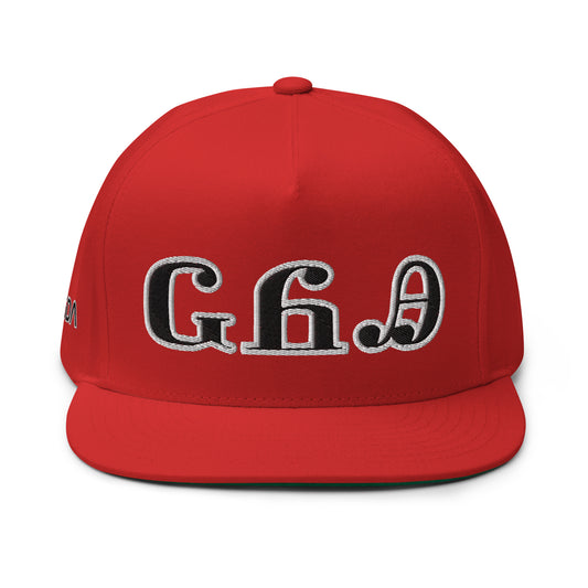 Wolfetown Syllabary Flat Bill Cap